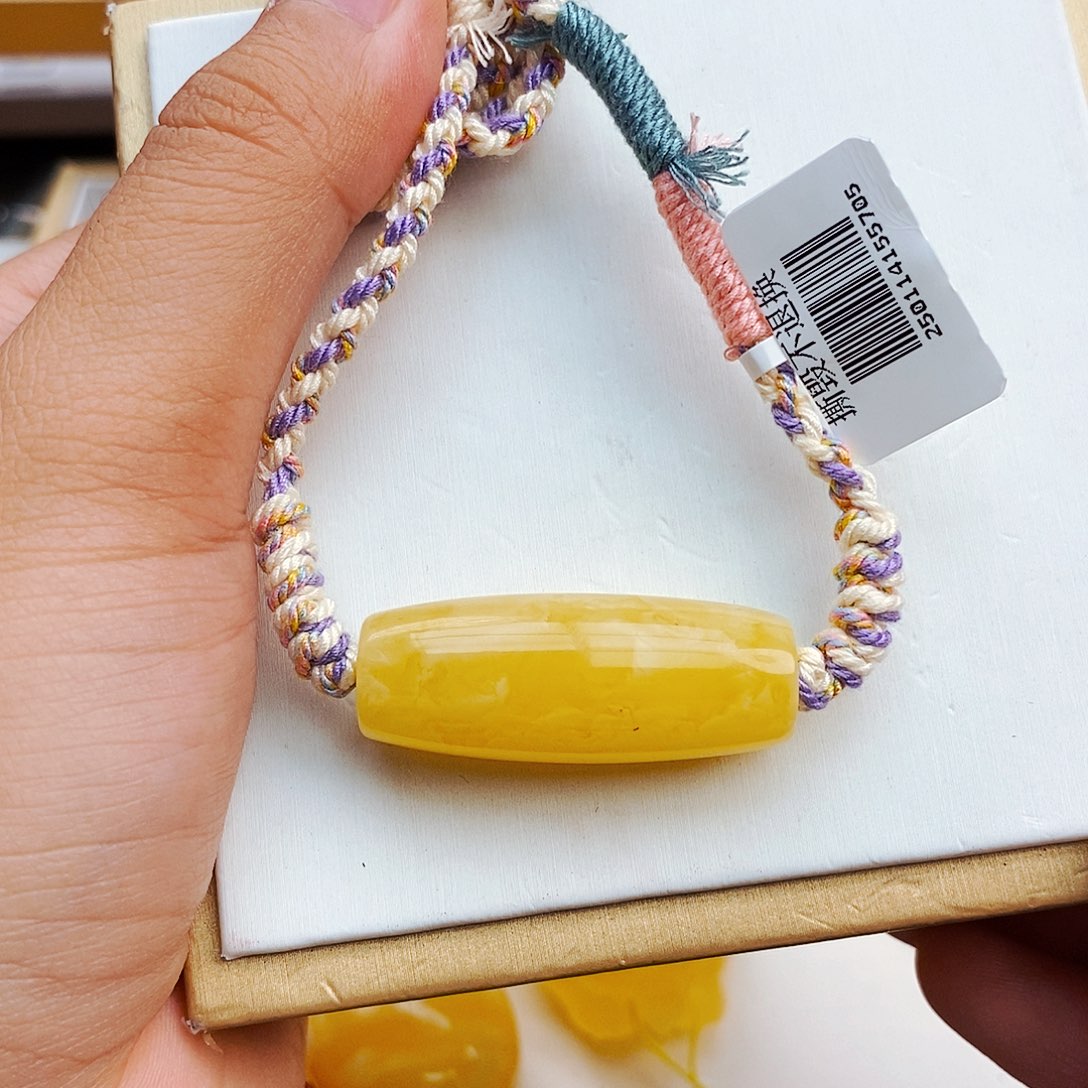 蜜蜡颈饰未镶嵌天然保真假一赔十2