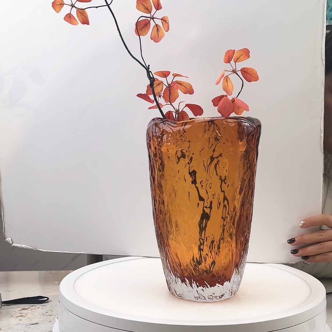 茶盏琉璃水晶花瓶