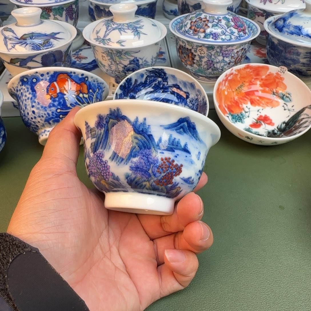 陶纯手工纯手绘茶具320