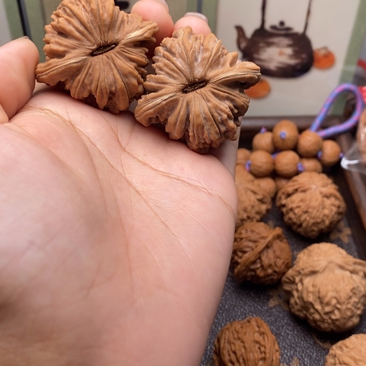 把件文玩核桃43四座楼