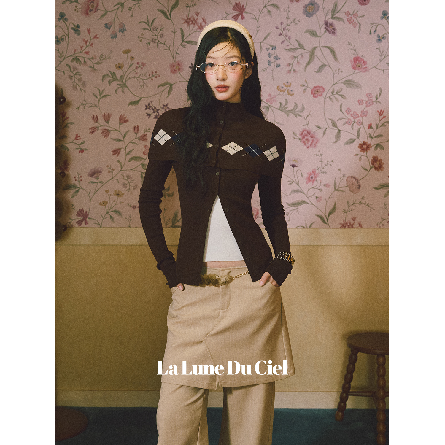 《旺旺雪宝专属》LLDC格纹半高领披肩打底长袖两件套合集