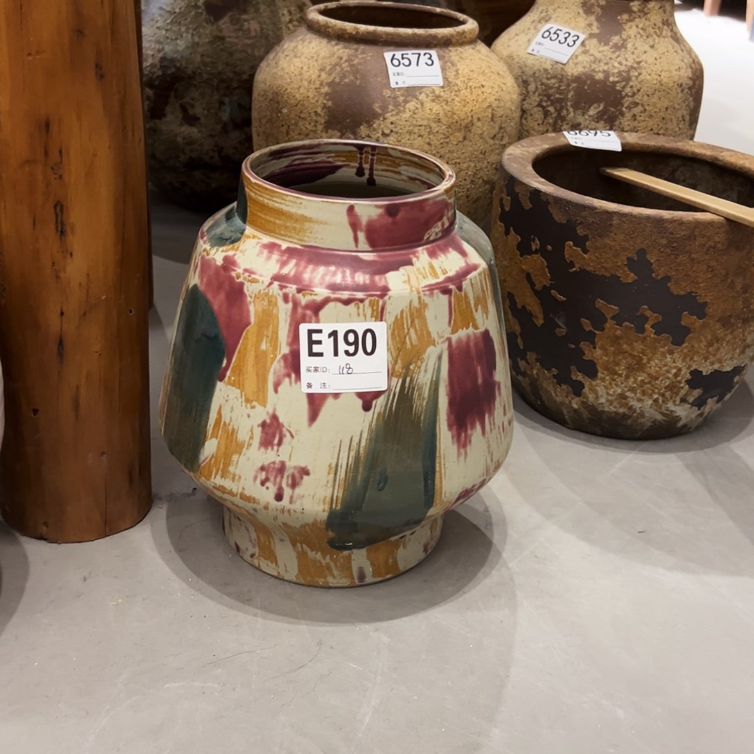 瓶E190高27口12陶瓷花瓶无孔