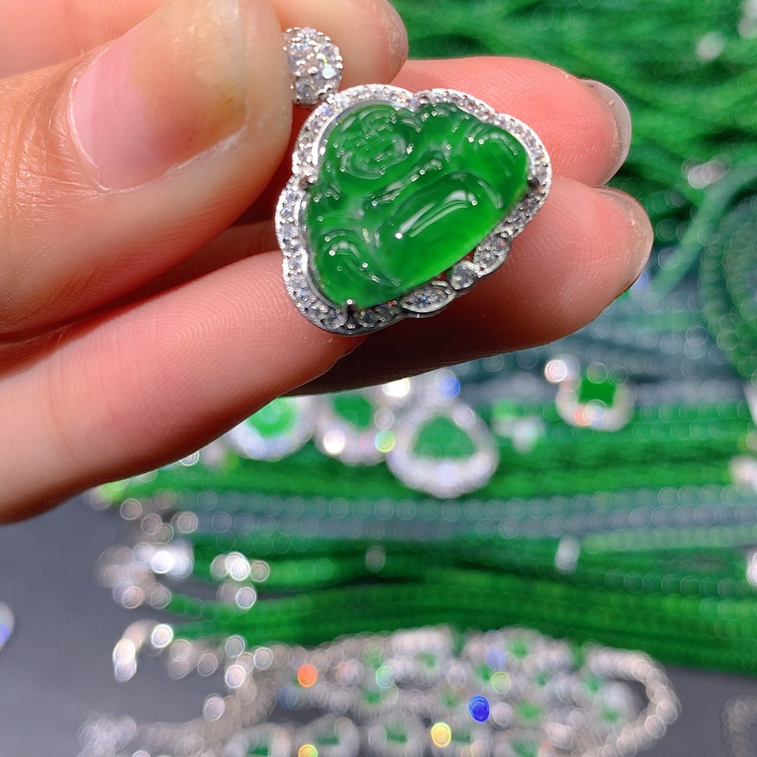 翡翠戒指未镶嵌天然翡翠