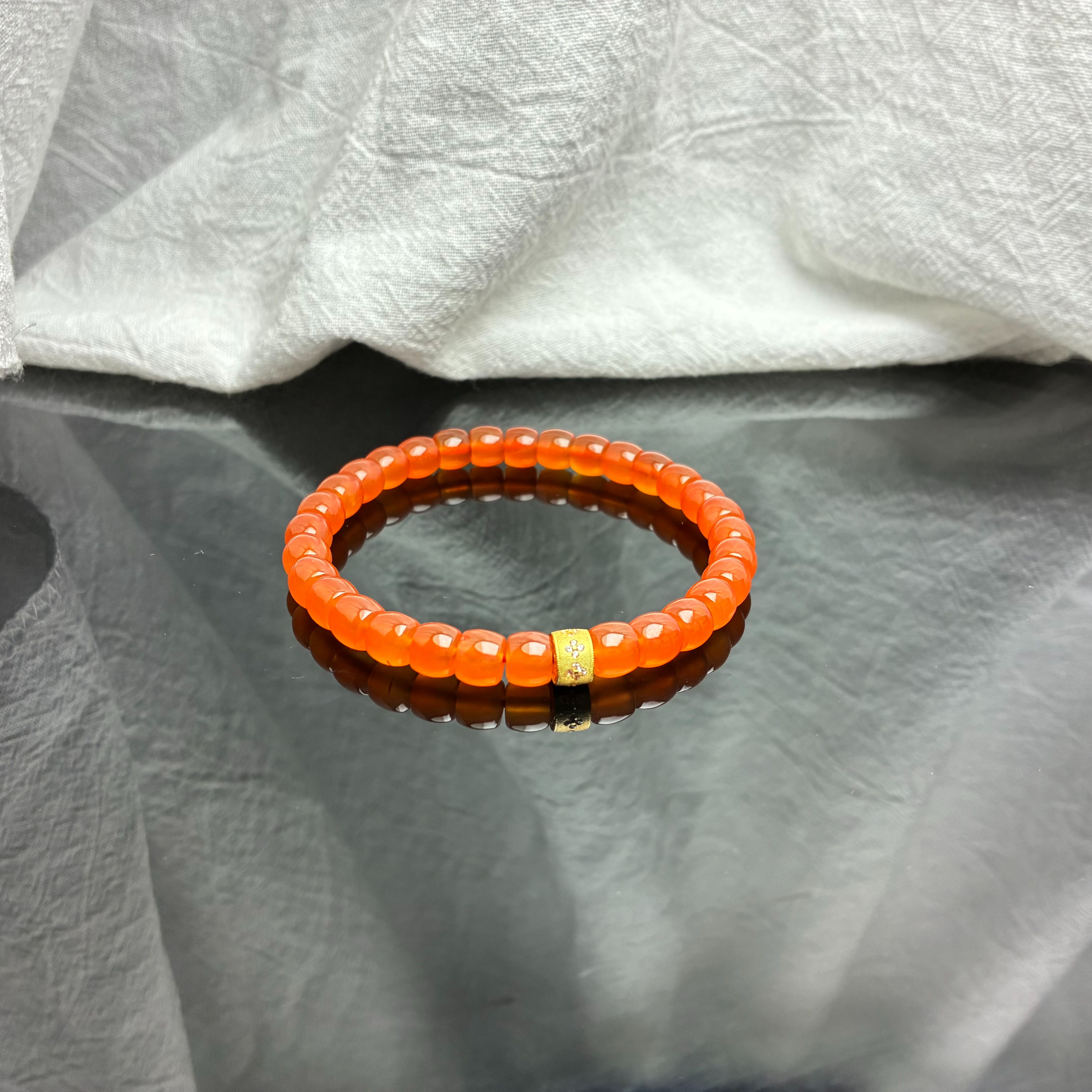 南红直切手串【小北质检】ZJH121Z117多样性发一