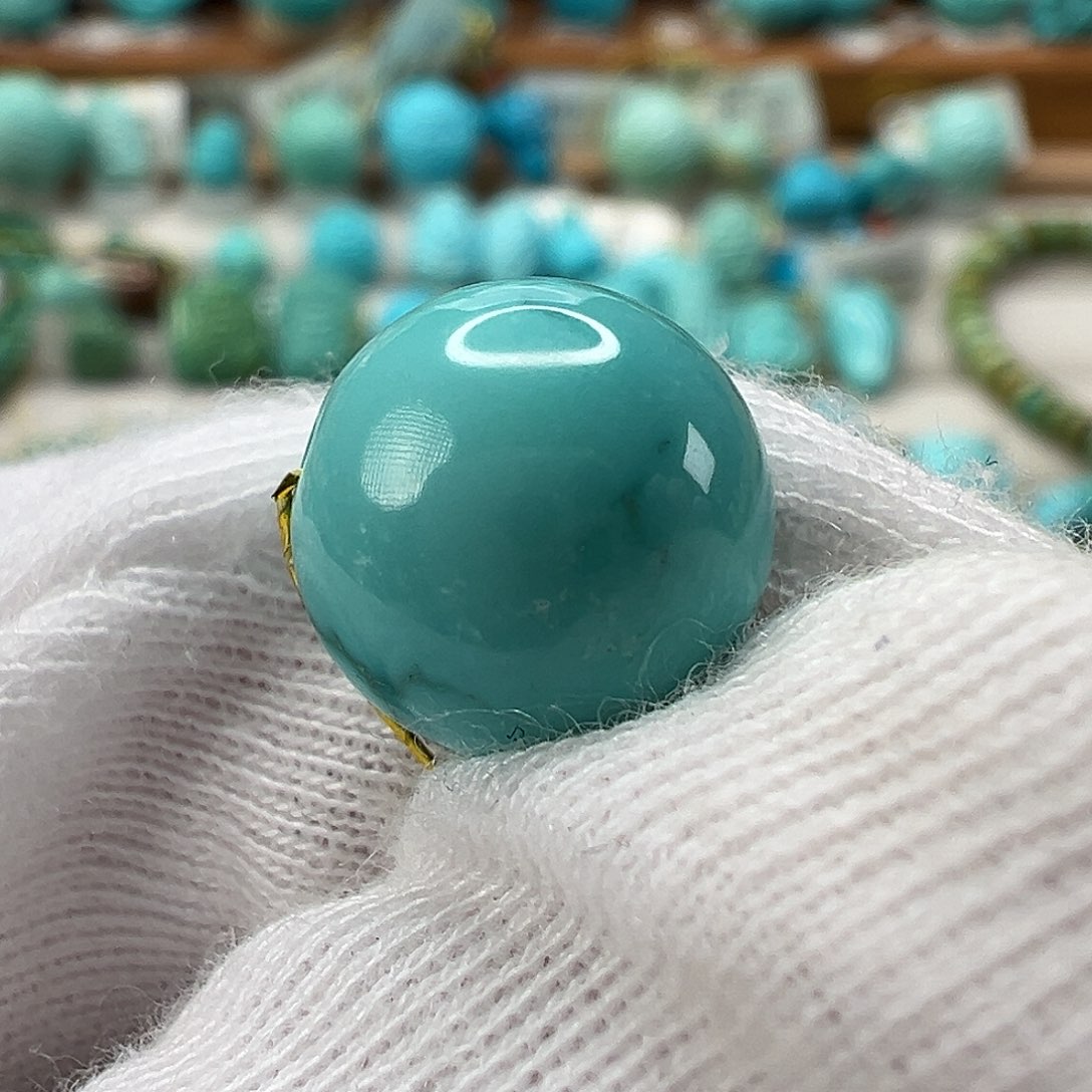 绿松石圆珠未镶嵌