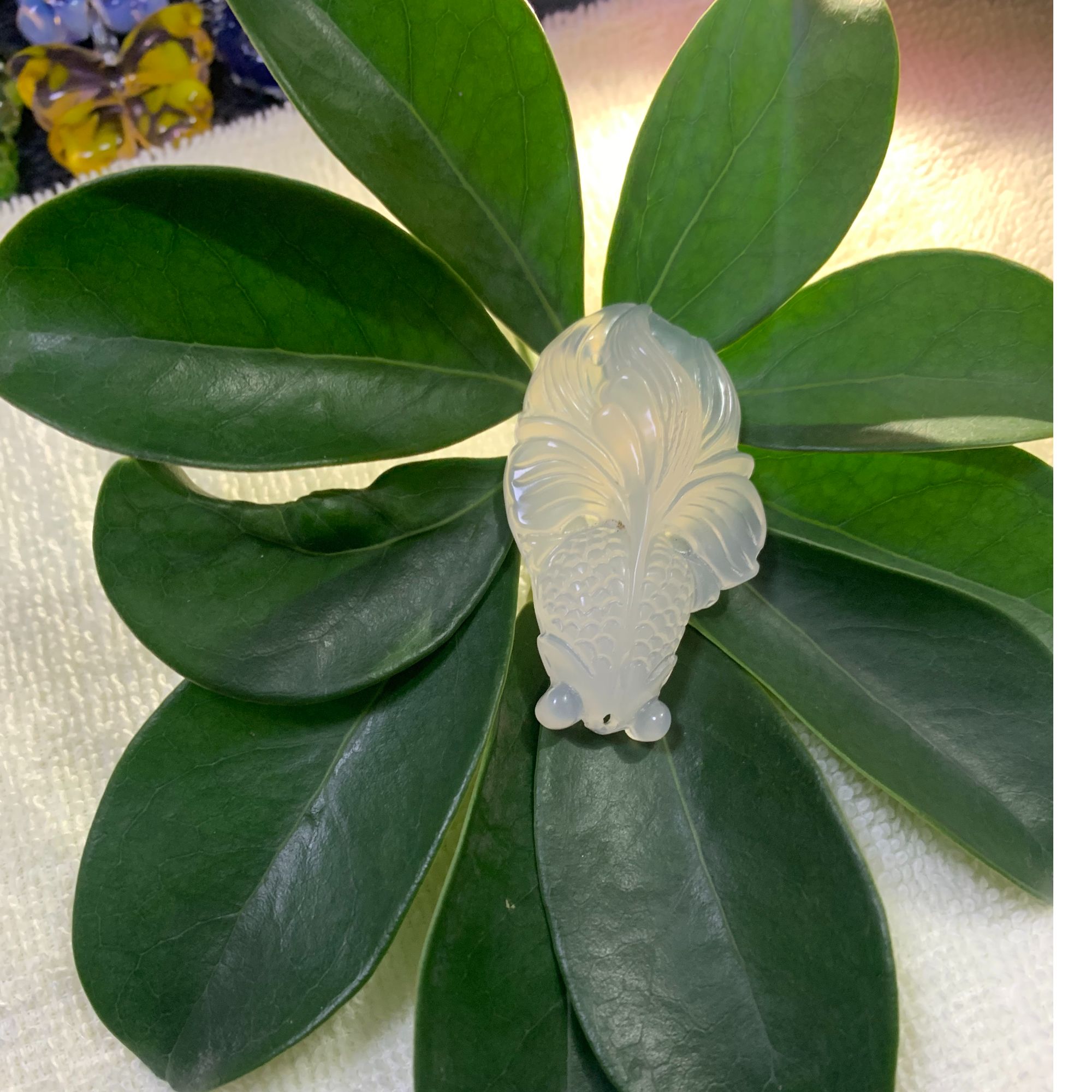 纯手工烧制琉璃金鱼款式立体感强金鱼活灵活现烧制工艺复杂和暴富