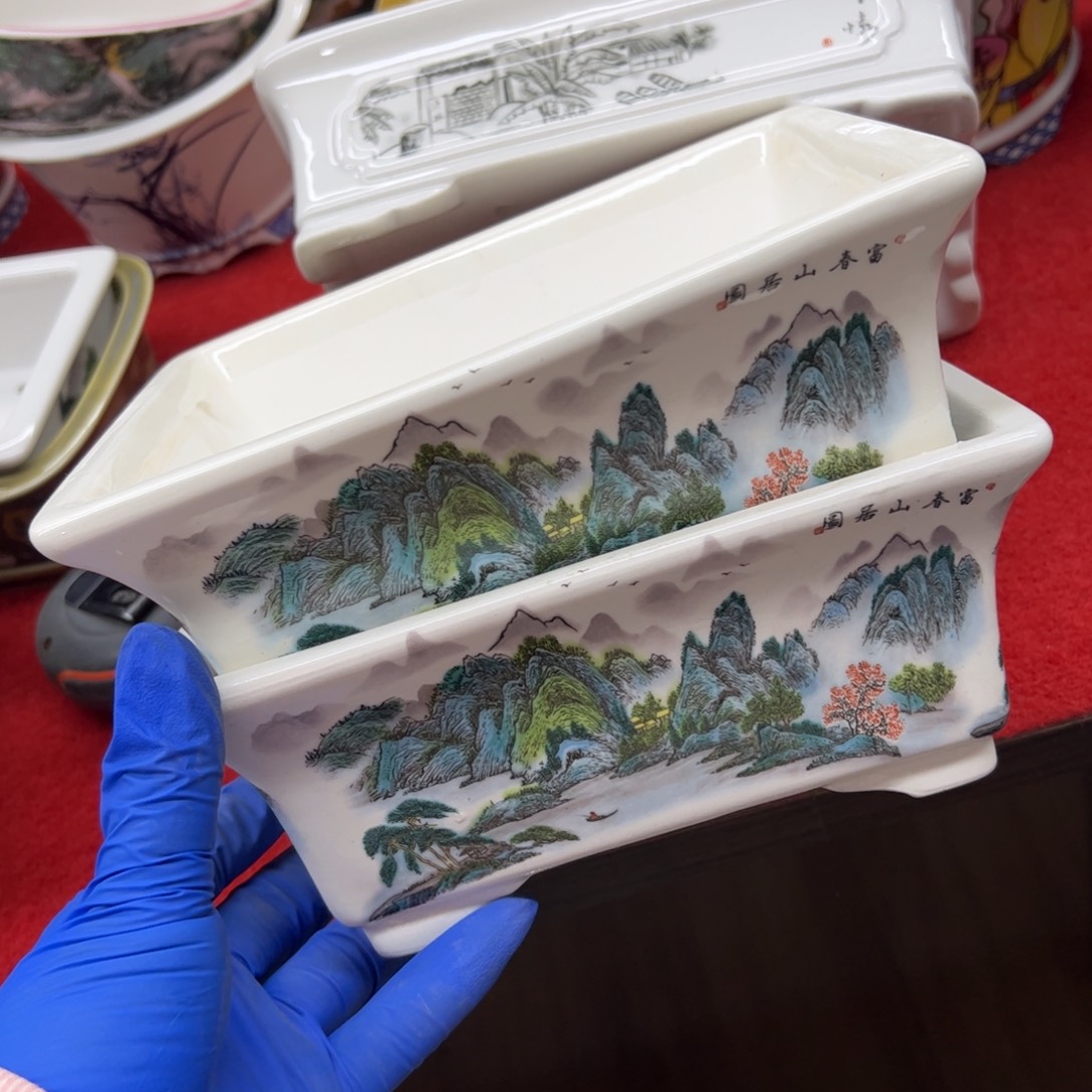 花盆紫砂116号瑕疵2个20/18/8cm福利