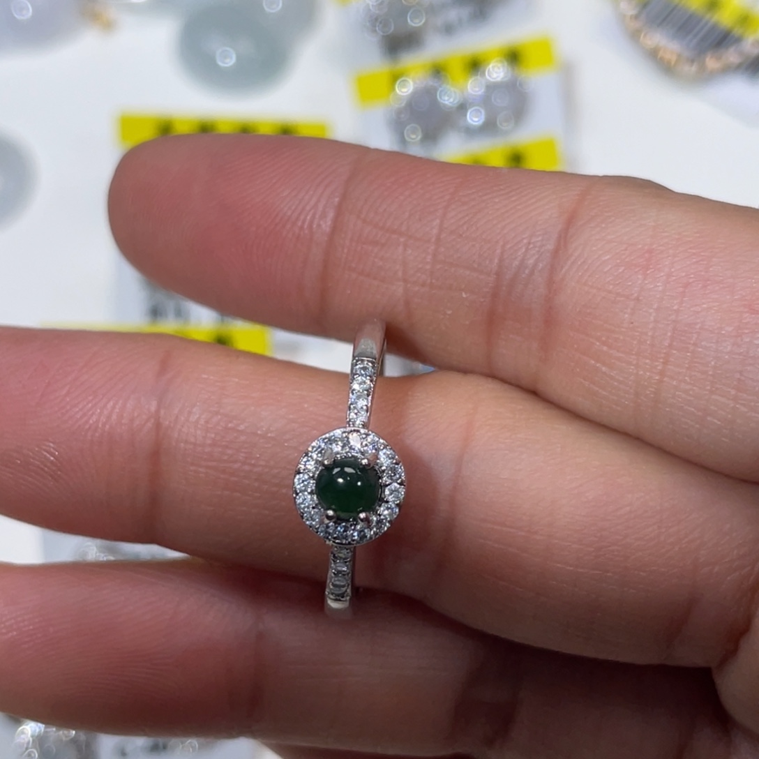 翡翠未镶嵌戒指天然翡翠