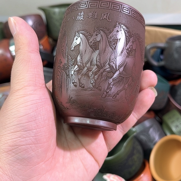 茶杯紫砂全手工紫砂主人杯