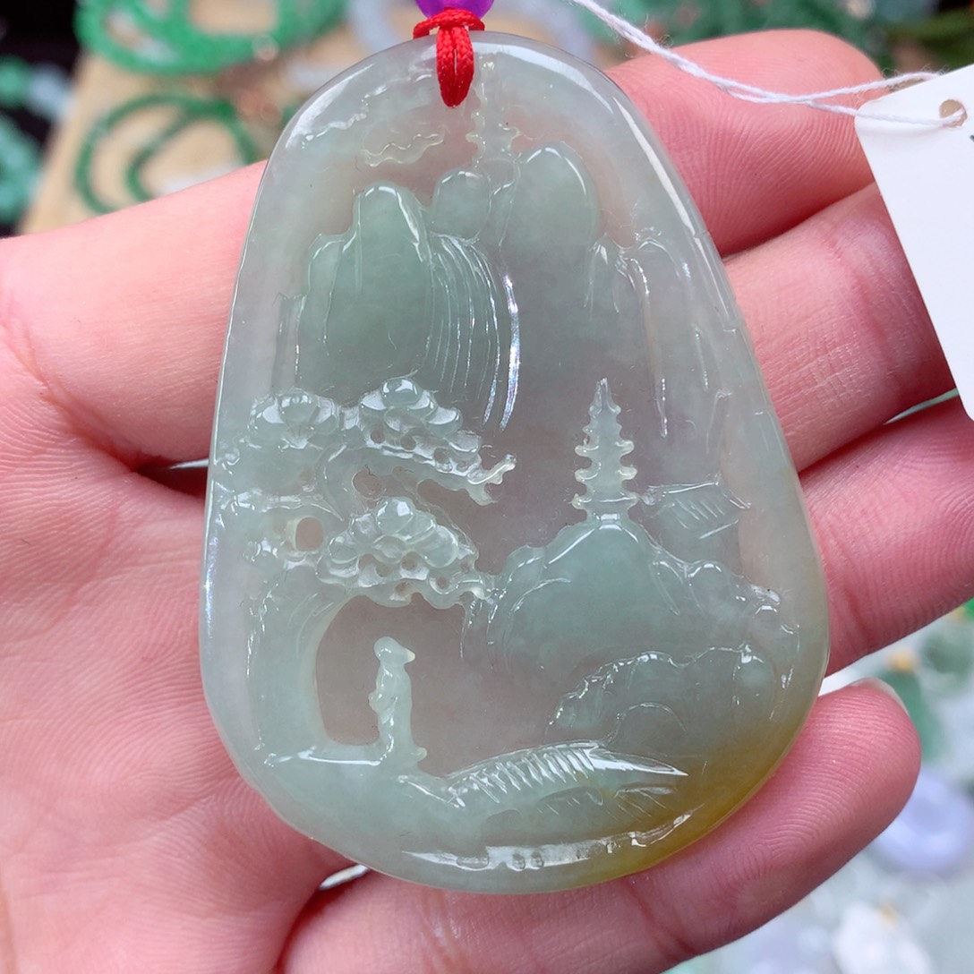 翡翠颈饰未镶嵌翡翠吊坠