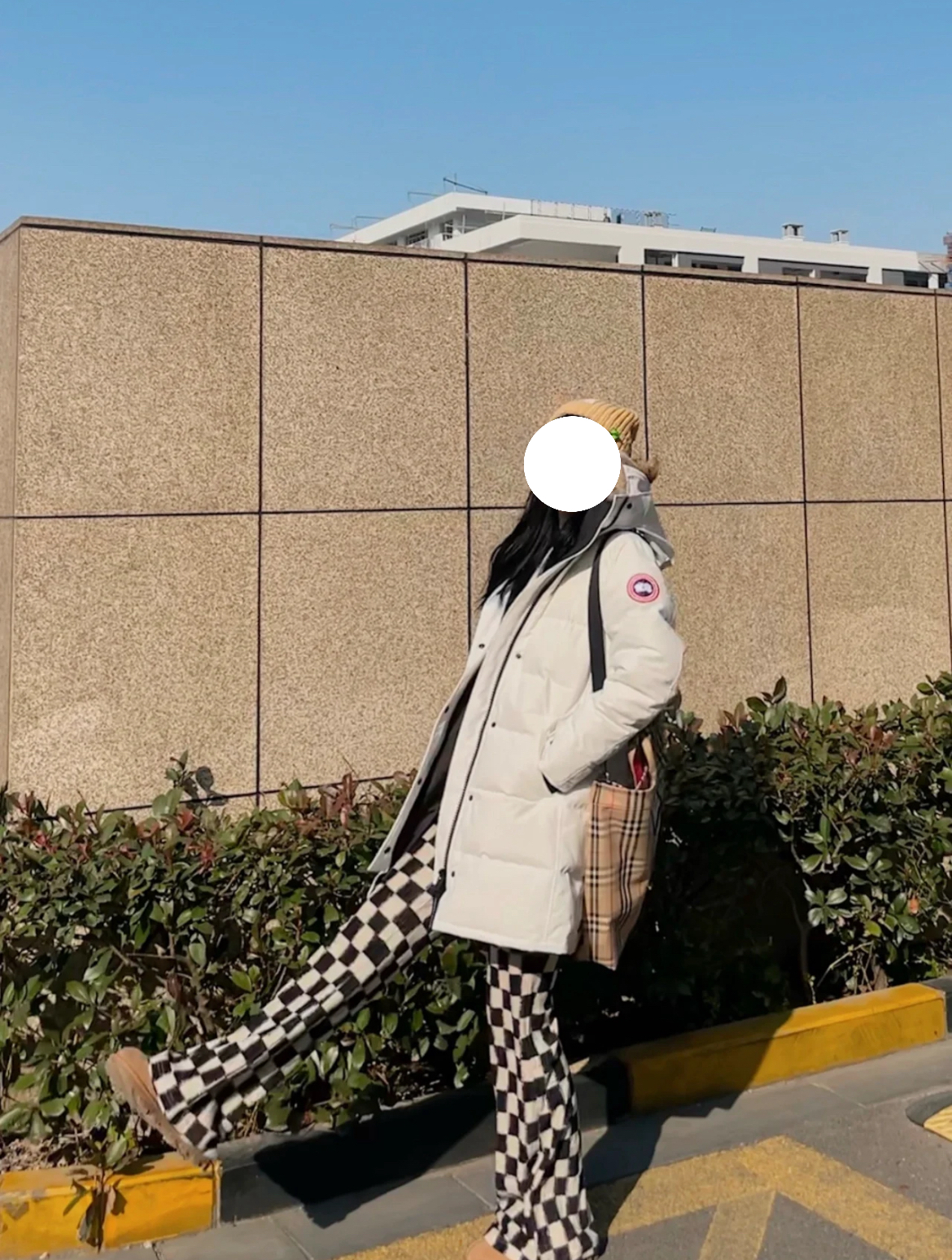 99新 CANADA GOOSE 加拿大鹅/S码/白色毛领羽绒服/99新