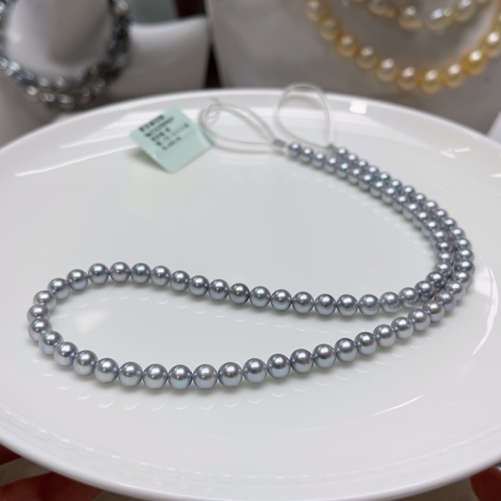 海水珍珠漏真多麻项链5-5.5mm未镶嵌