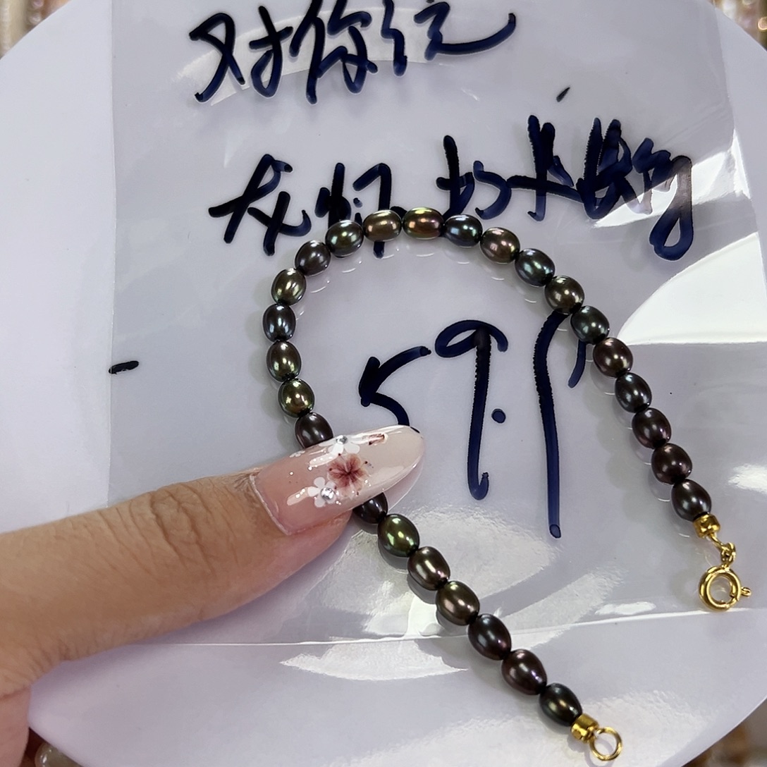 淡水珍珠手绳钛钢