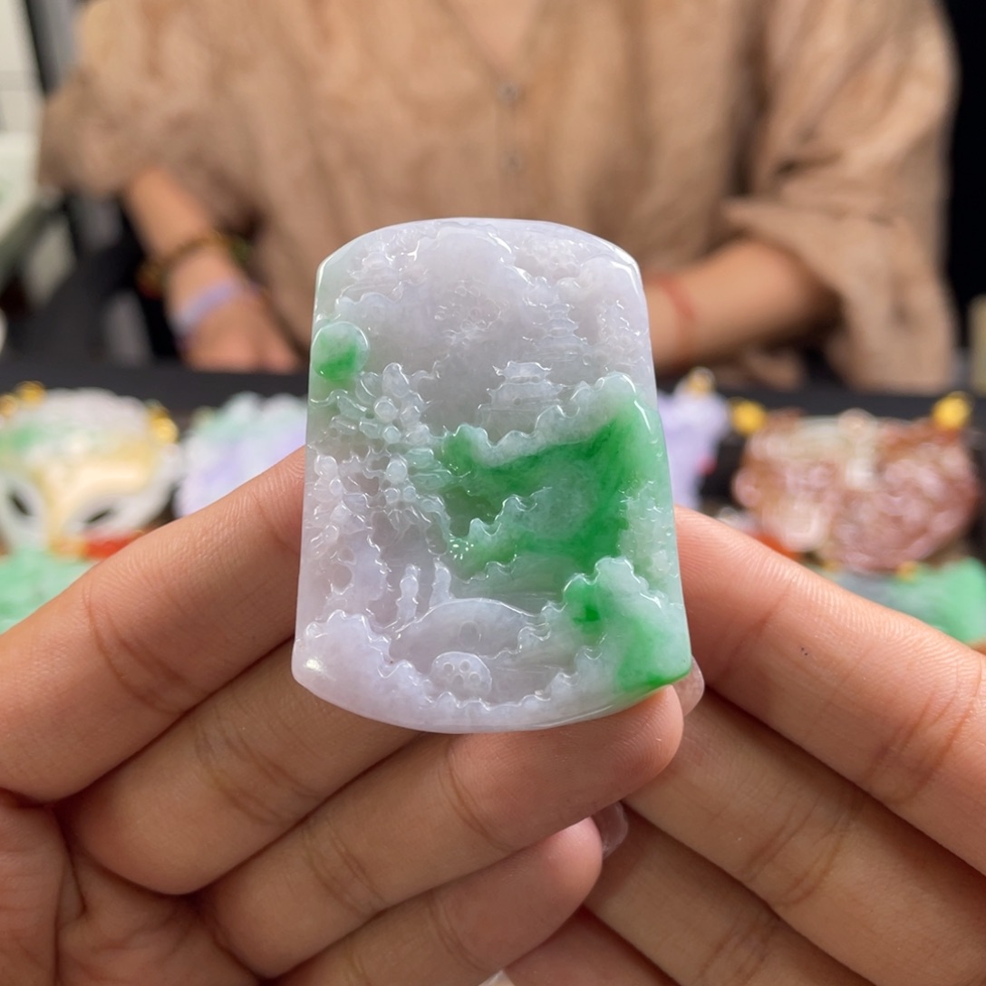 翡翠未镶嵌颈饰代编织