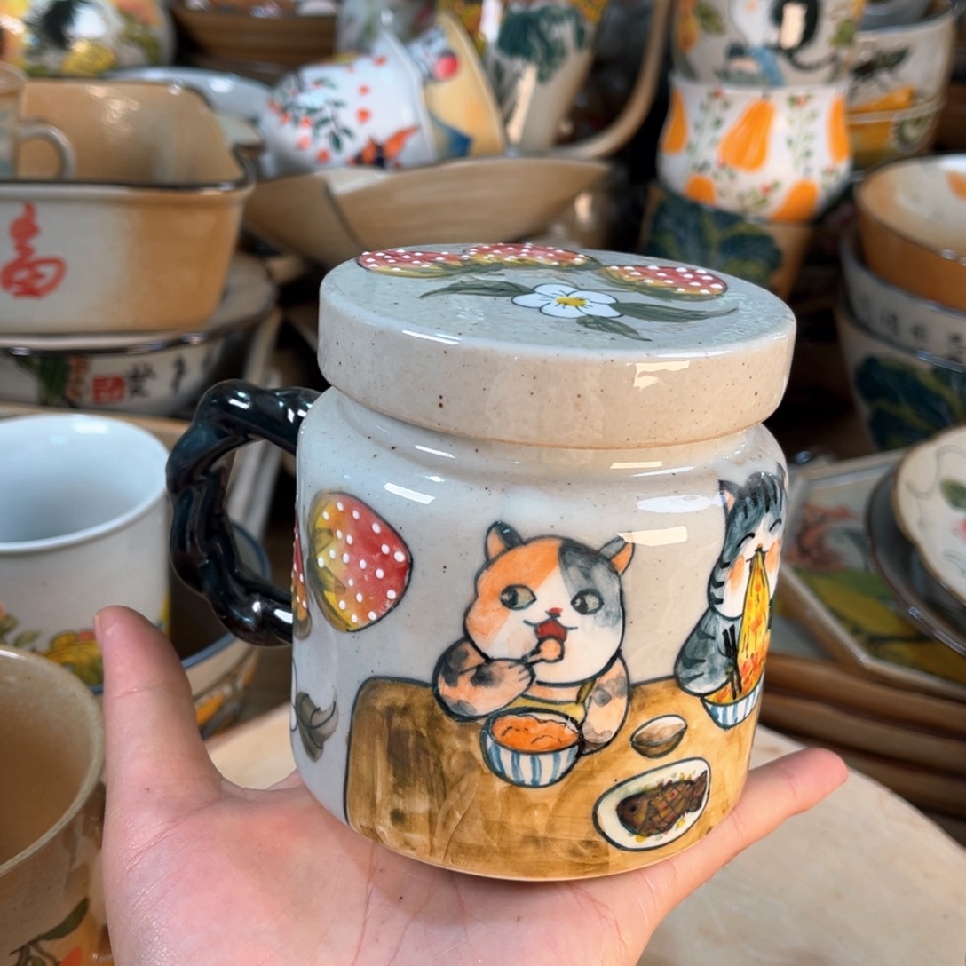 景德镇手工手绘杯