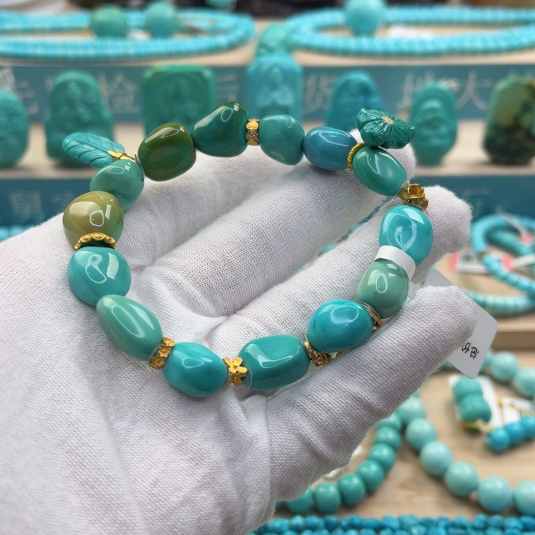 绿松石珠宝奇石未镶嵌