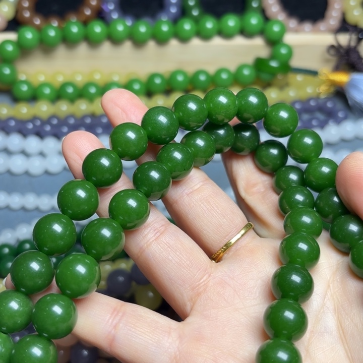 菠菜绿12mmmmmmmm项链