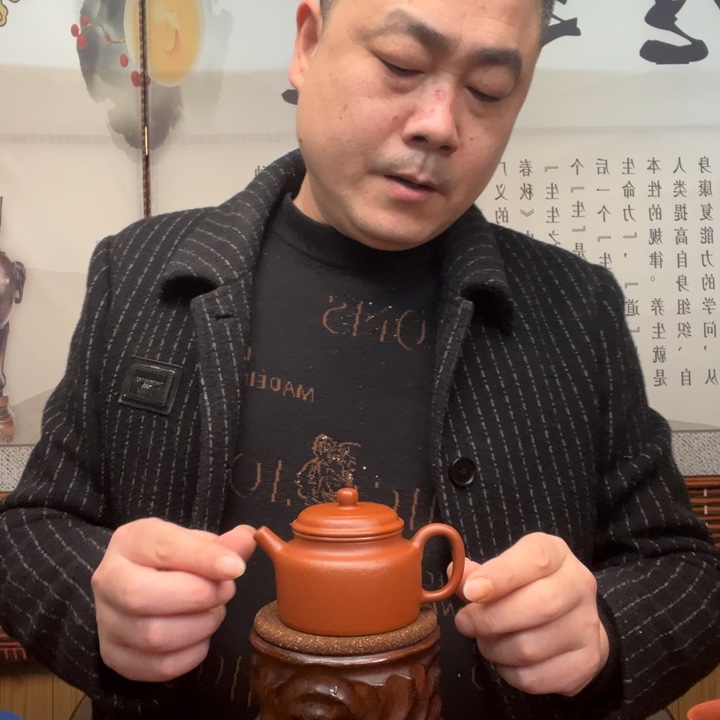 茶壶紫砂原矿朱泥全手工德钟150毫升