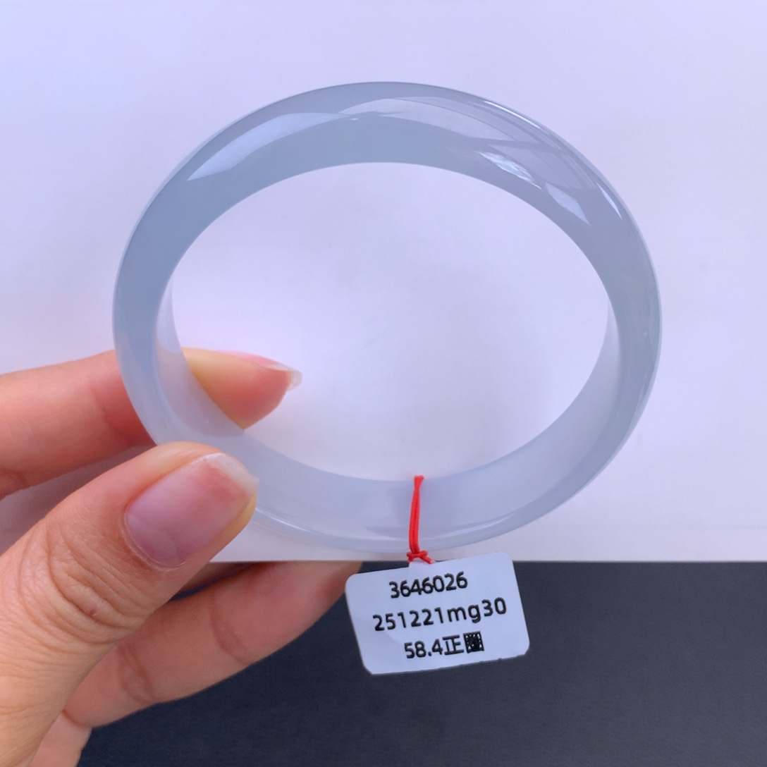 翡翠未镶嵌手镯冰胶蓝水手镯