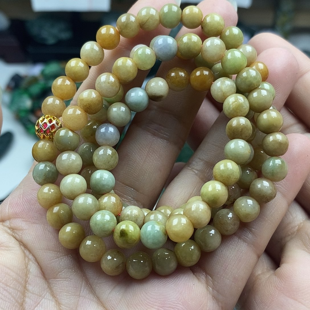 颈饰未镶嵌翡翠长项链