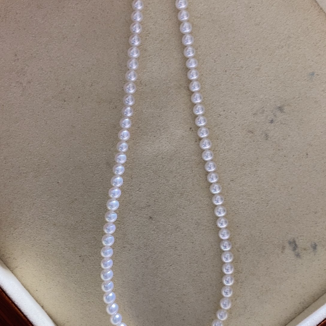 淡水珍珠项链银S925镶嵌4.5-5