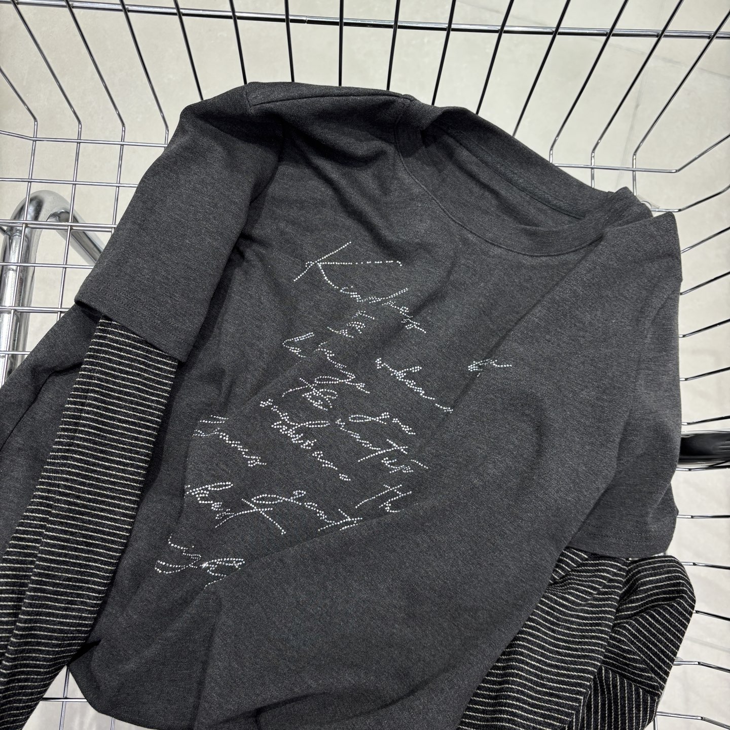 37521-秋冬假两件闪钻字母-BOENSESI-长袖