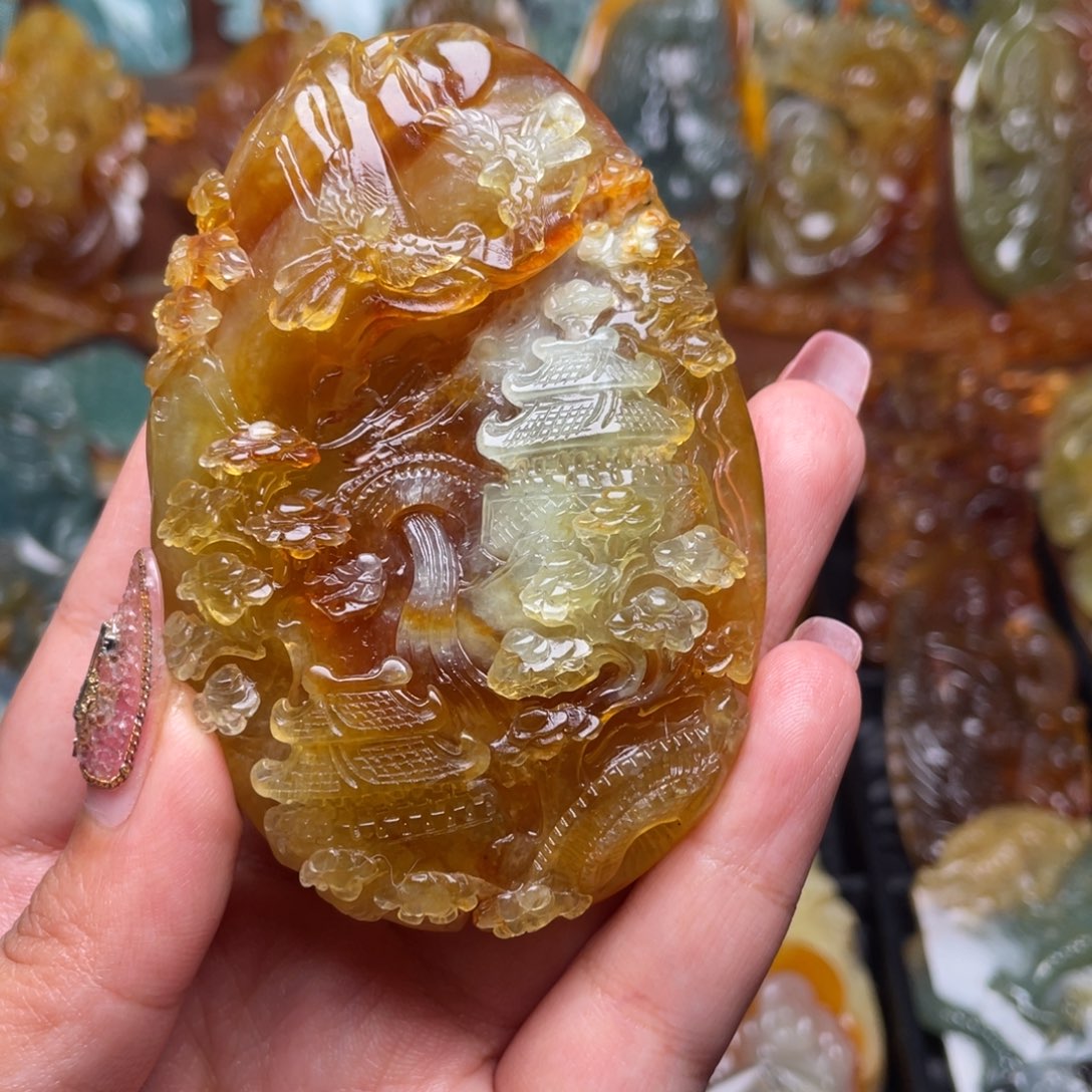 蛇纹石玉颈饰未镶嵌w*y