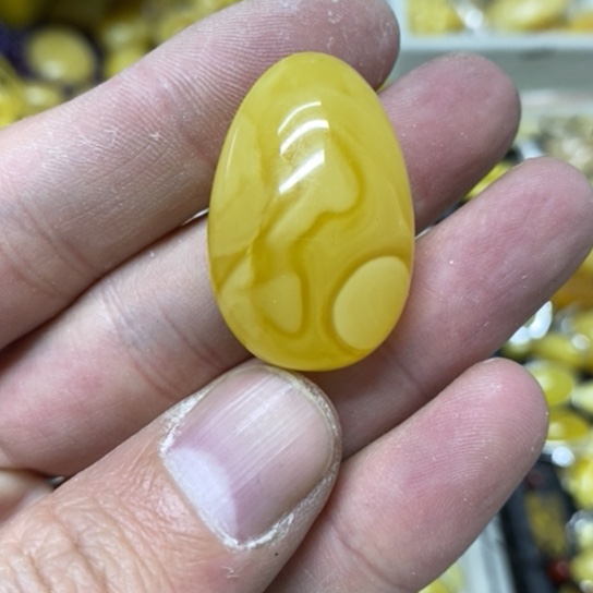 蜜蜡裸石未镶嵌吊坠