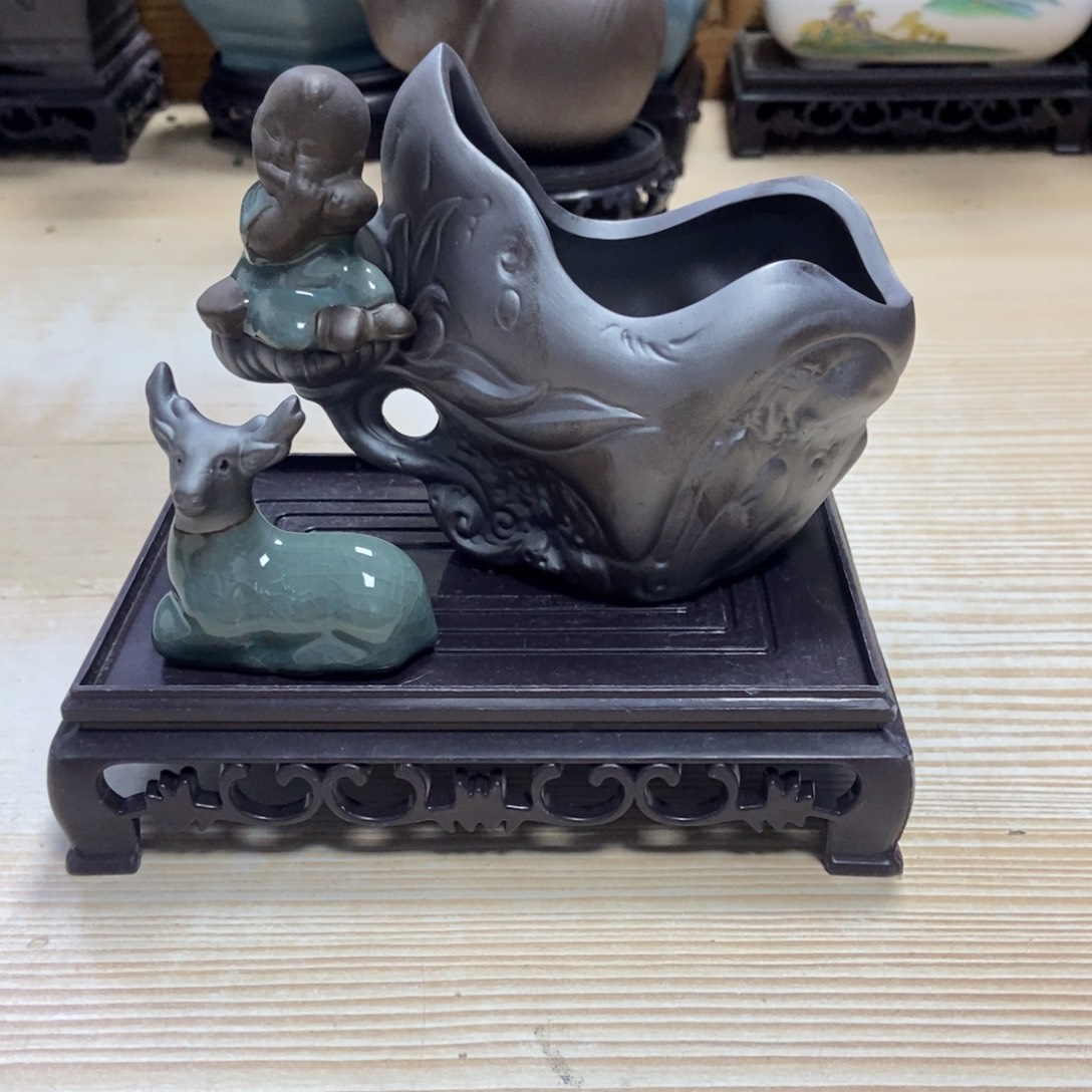 瓷片陶瓷花盆陶瓷艺术