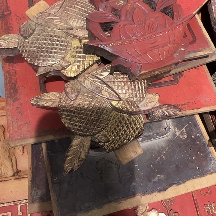 今****天木雕花节3个