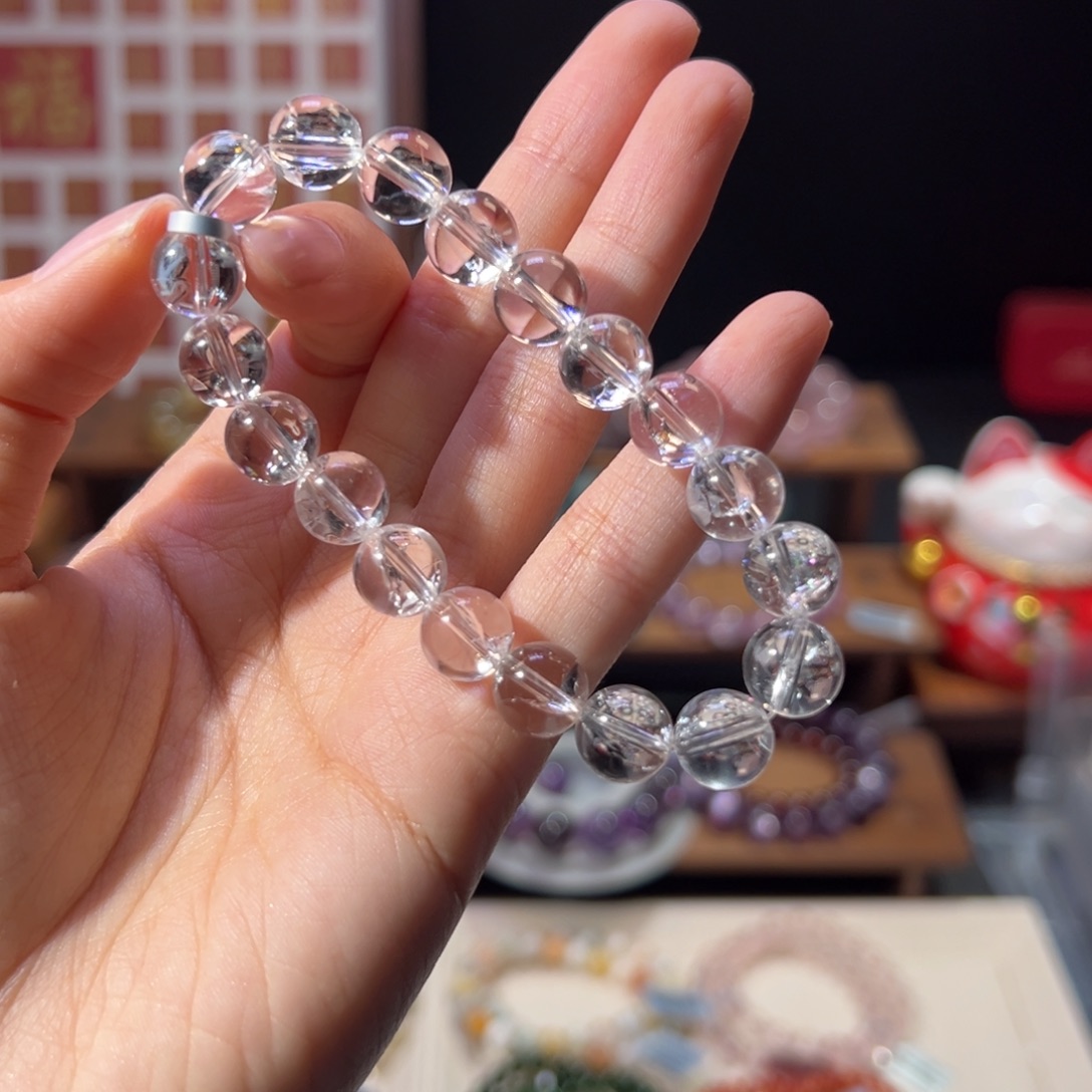 萝***.未镶嵌手串水晶9.7m福利利姆利亚