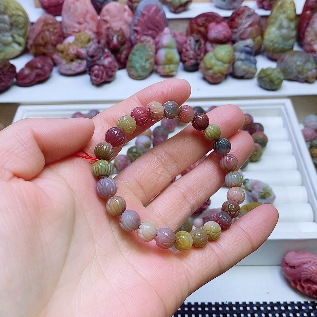 玛瑙/玉髓盐源玛瑙手链未镶嵌