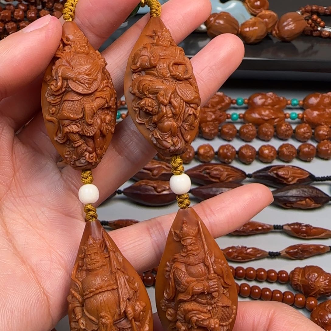 橄榄核手串/手链四大天王护韦陀手持