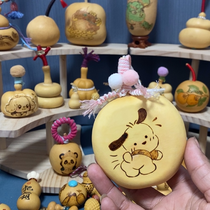 直播间葫芦烙画葫芦