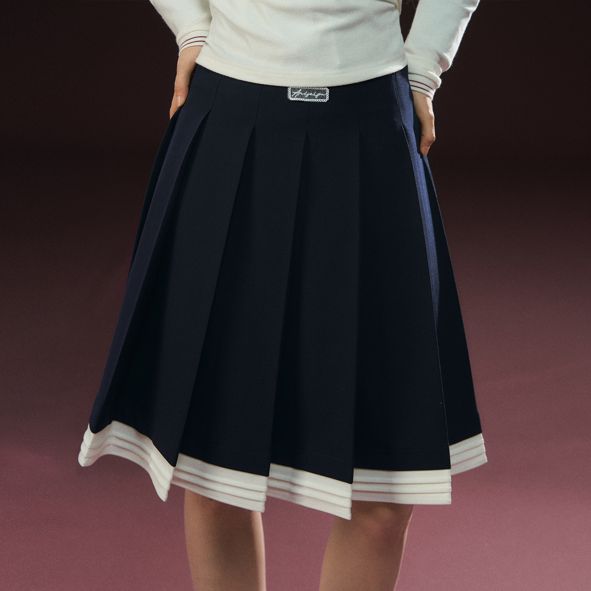 Ariseism 美式复古设计感包臀半身裙女秋冬新款修身裙子