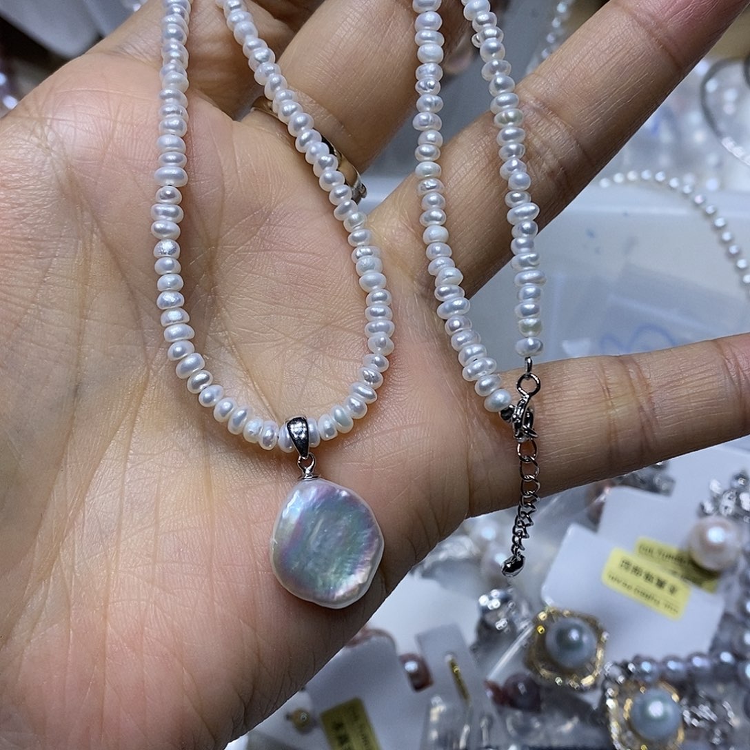 淡水珍珠耳钉未镶嵌