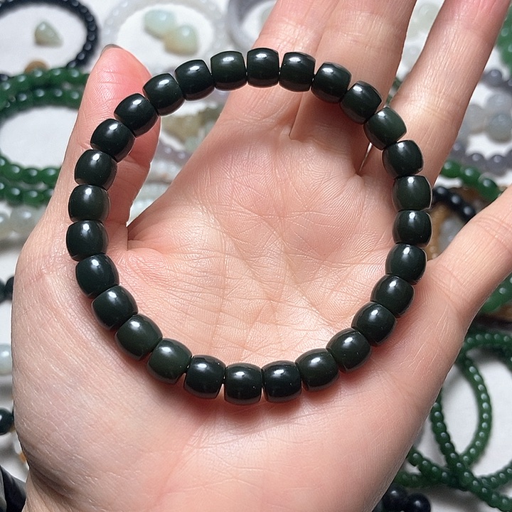 和田玉手链未镶嵌D*