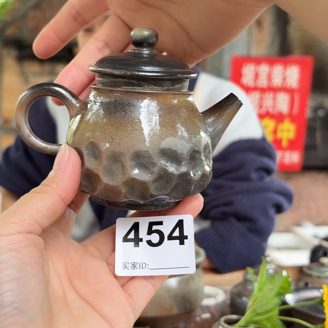 坭兴陶纯柴烧原矿泥料纯手工壶