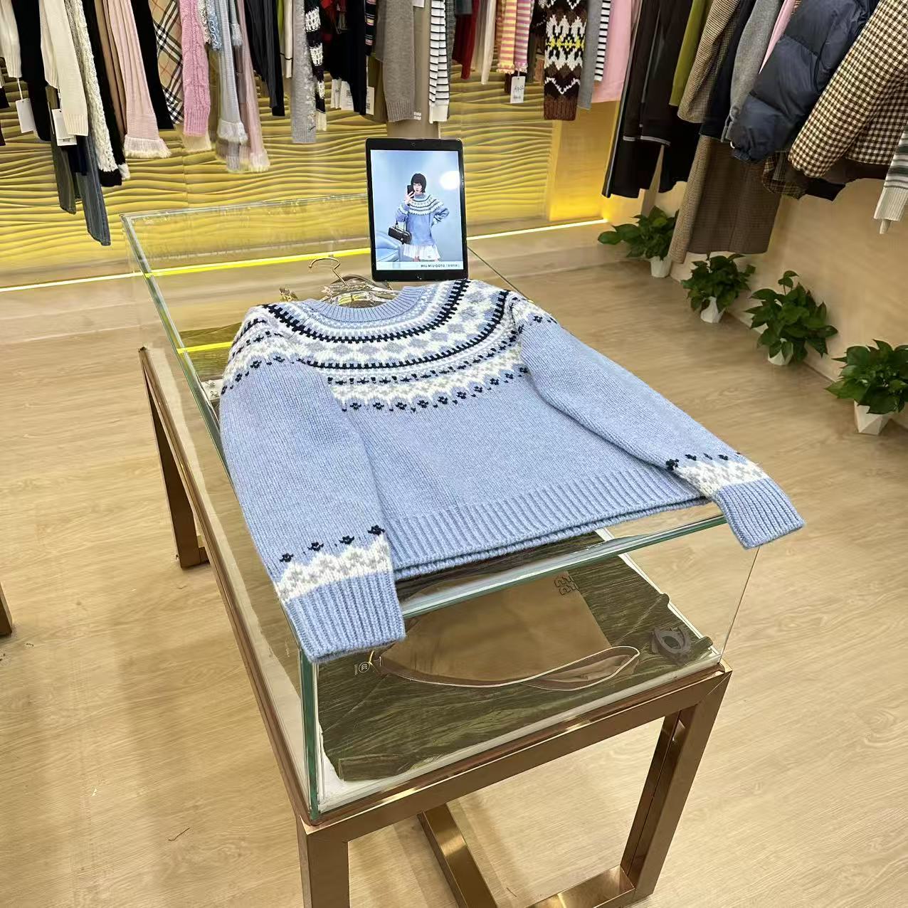 A566【M*U费尔岛羊毛衫】高版本25秋冬毛衣复古刺绣厚款套头针织衫