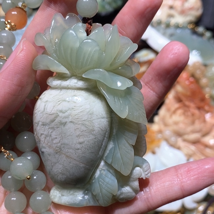 岫玉毛衣链未镶嵌