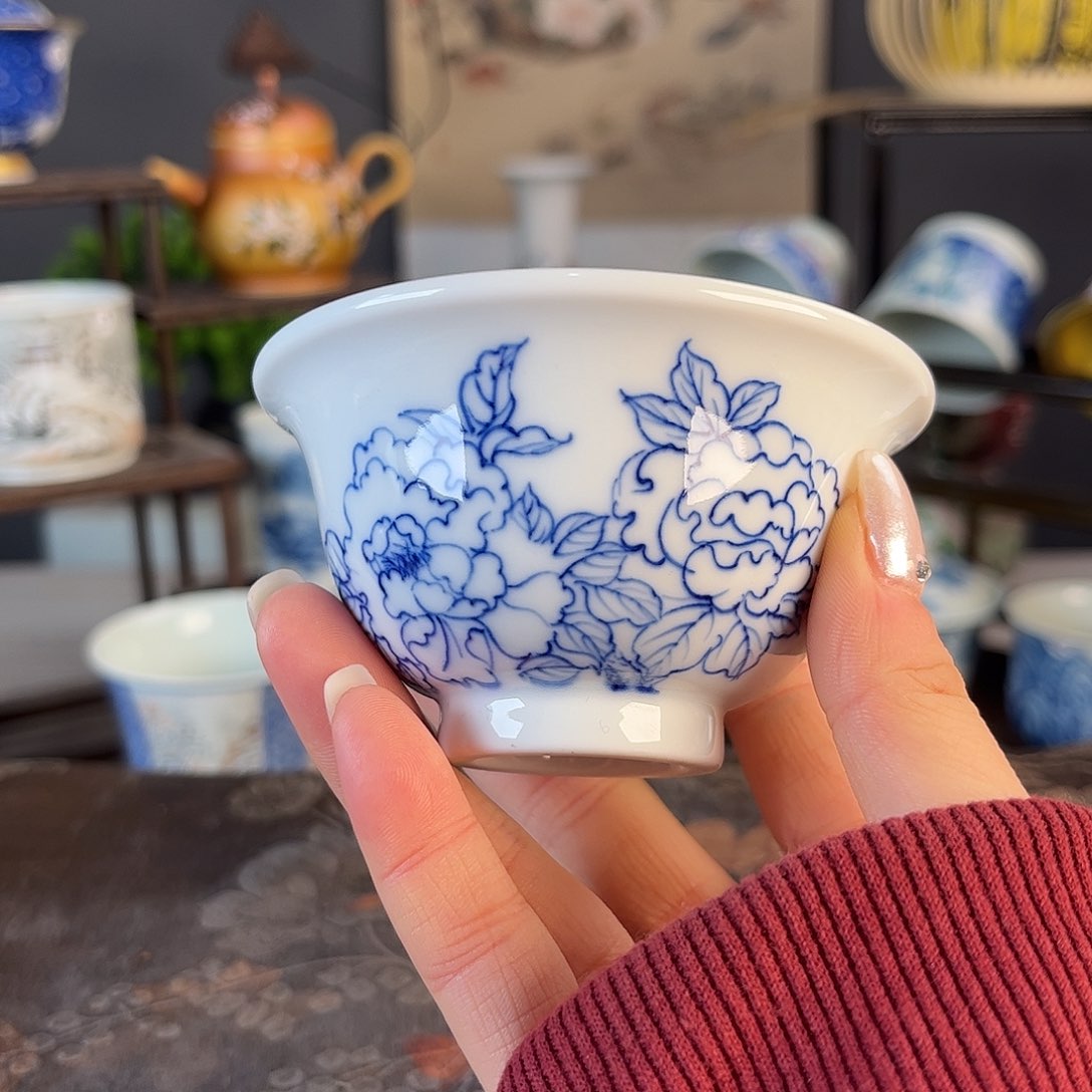 杯景德镇陶瓷茶杯多人