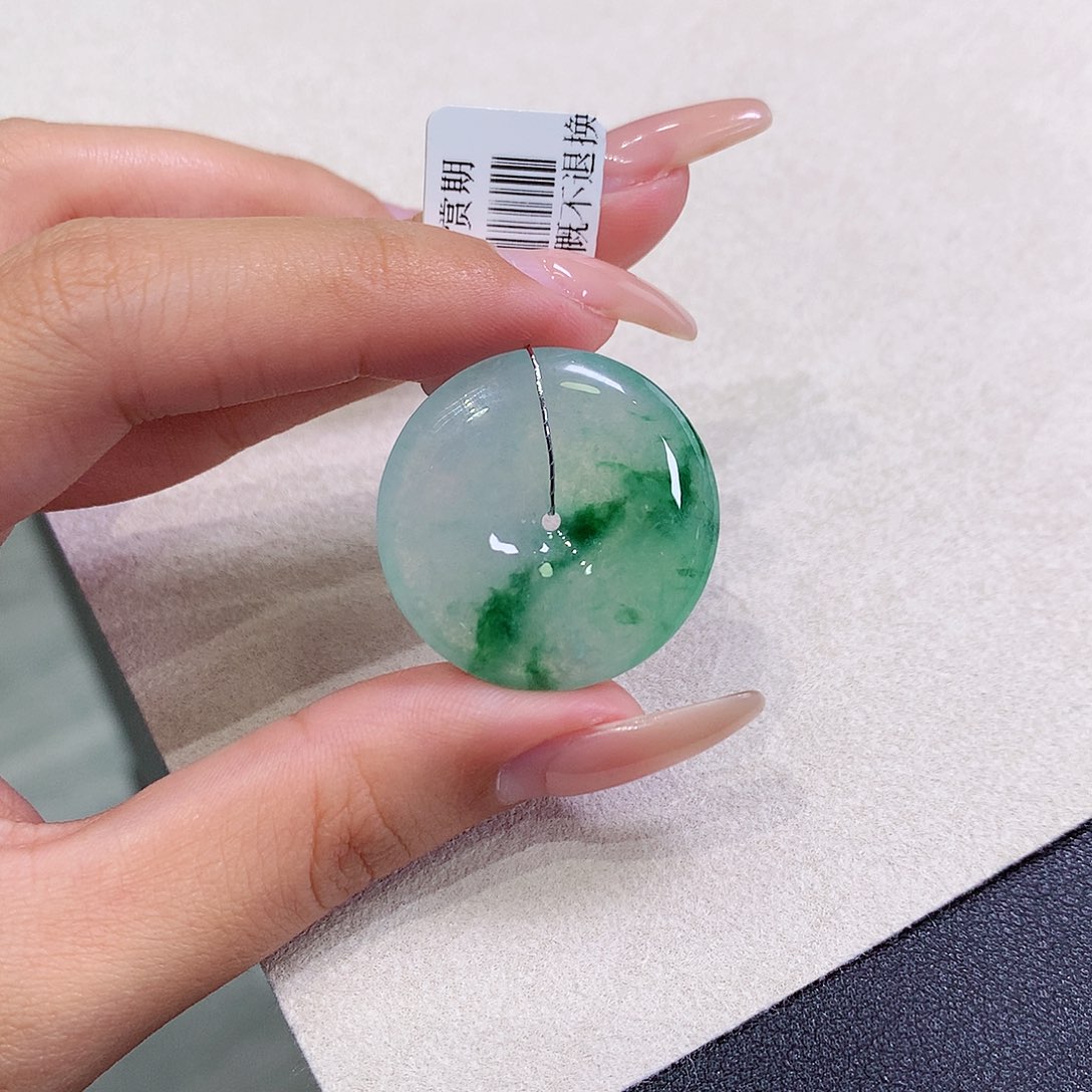 翡翠未镶嵌吊坠(不含链)28.2-5.5