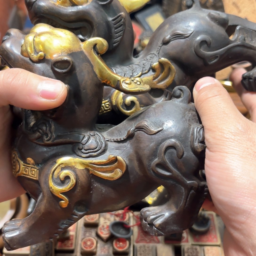 铜器摆件收收藏藏