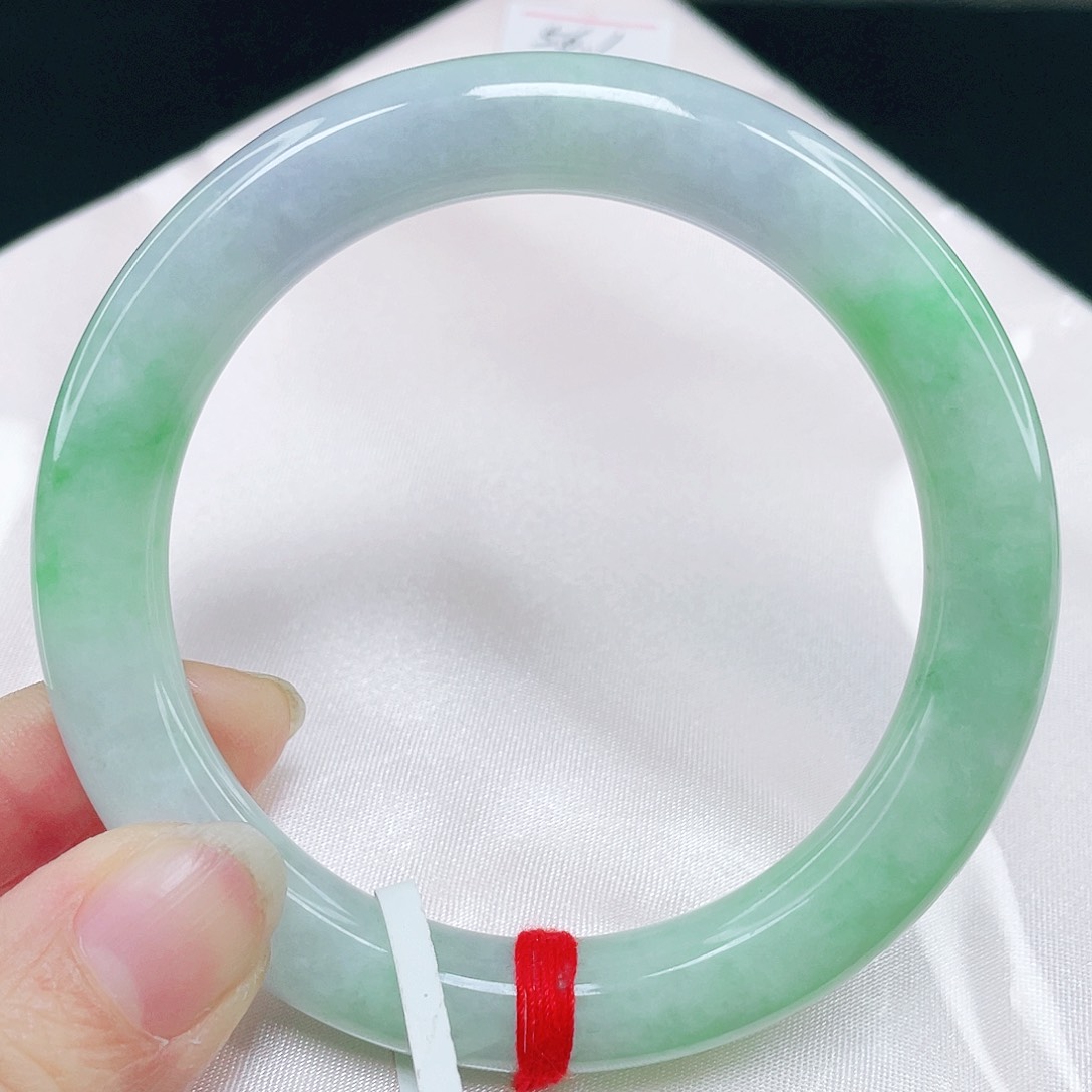 未镶嵌手镯翡翠圆条56。 001