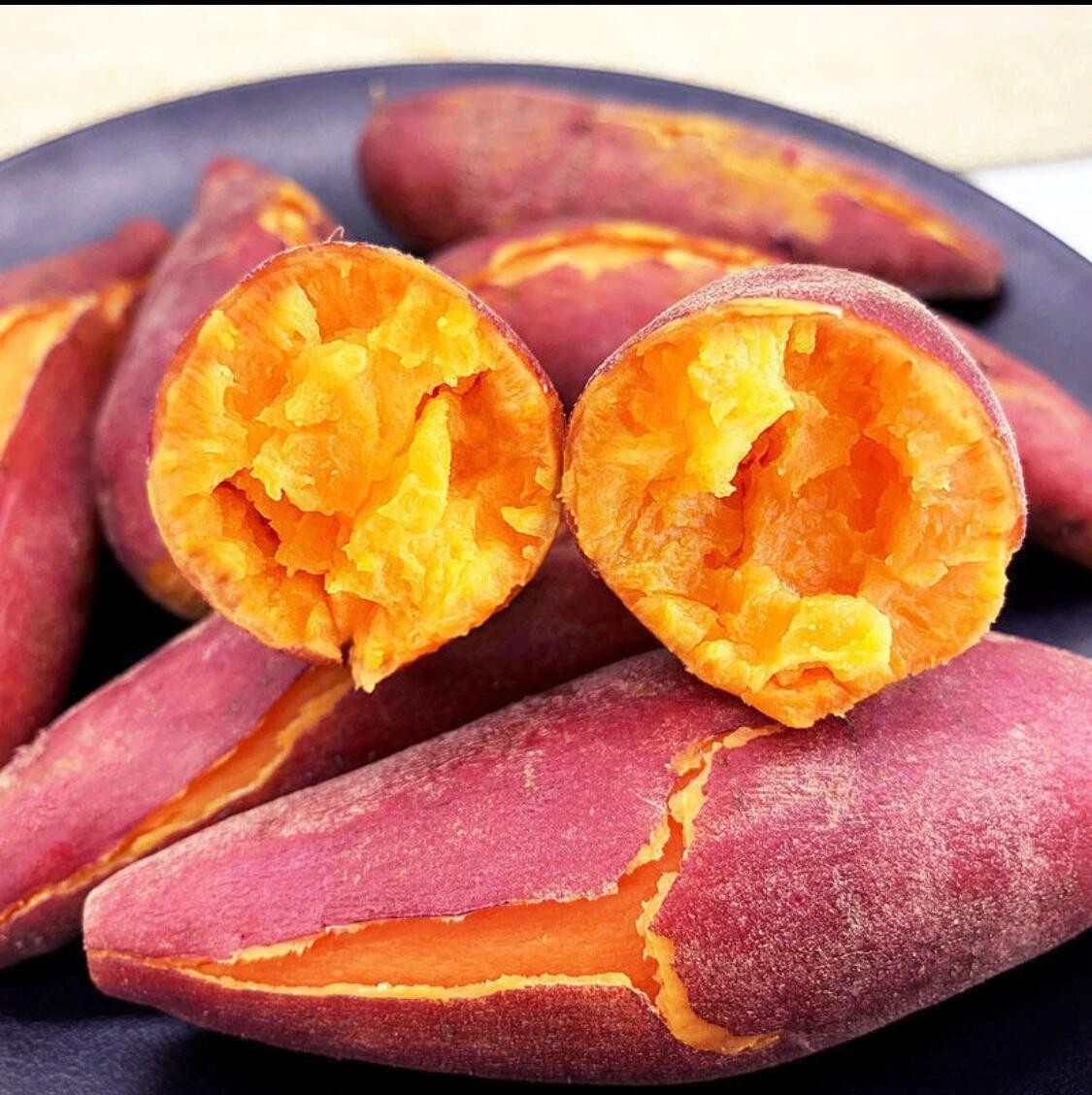 现挖红心蜜薯香甜软糯红皮红心农家自种红薯