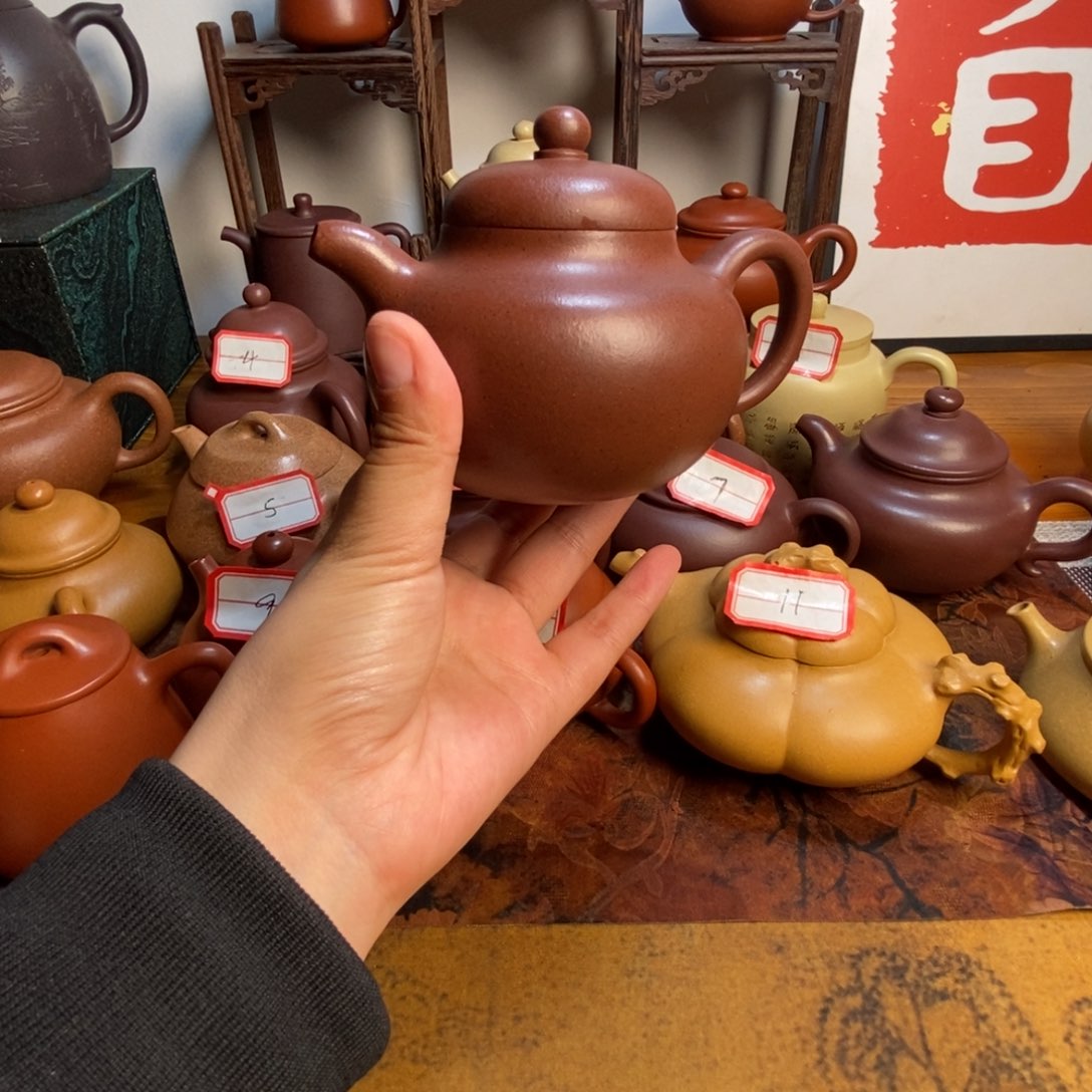 蒋**轶柿圆 半手工 紫砂壶