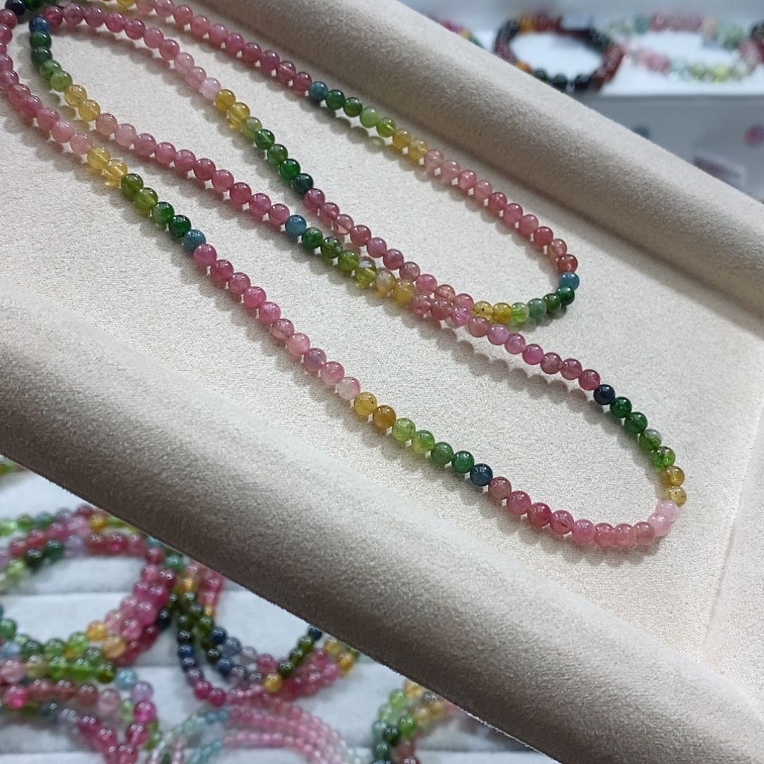 碧玺手链未镶嵌多样性发一条