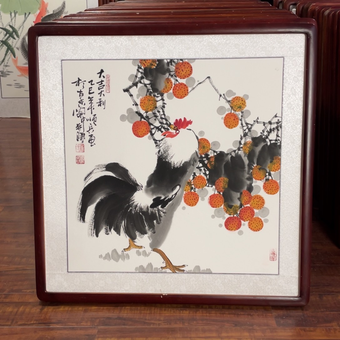 国画带框尺寸63*63厘米