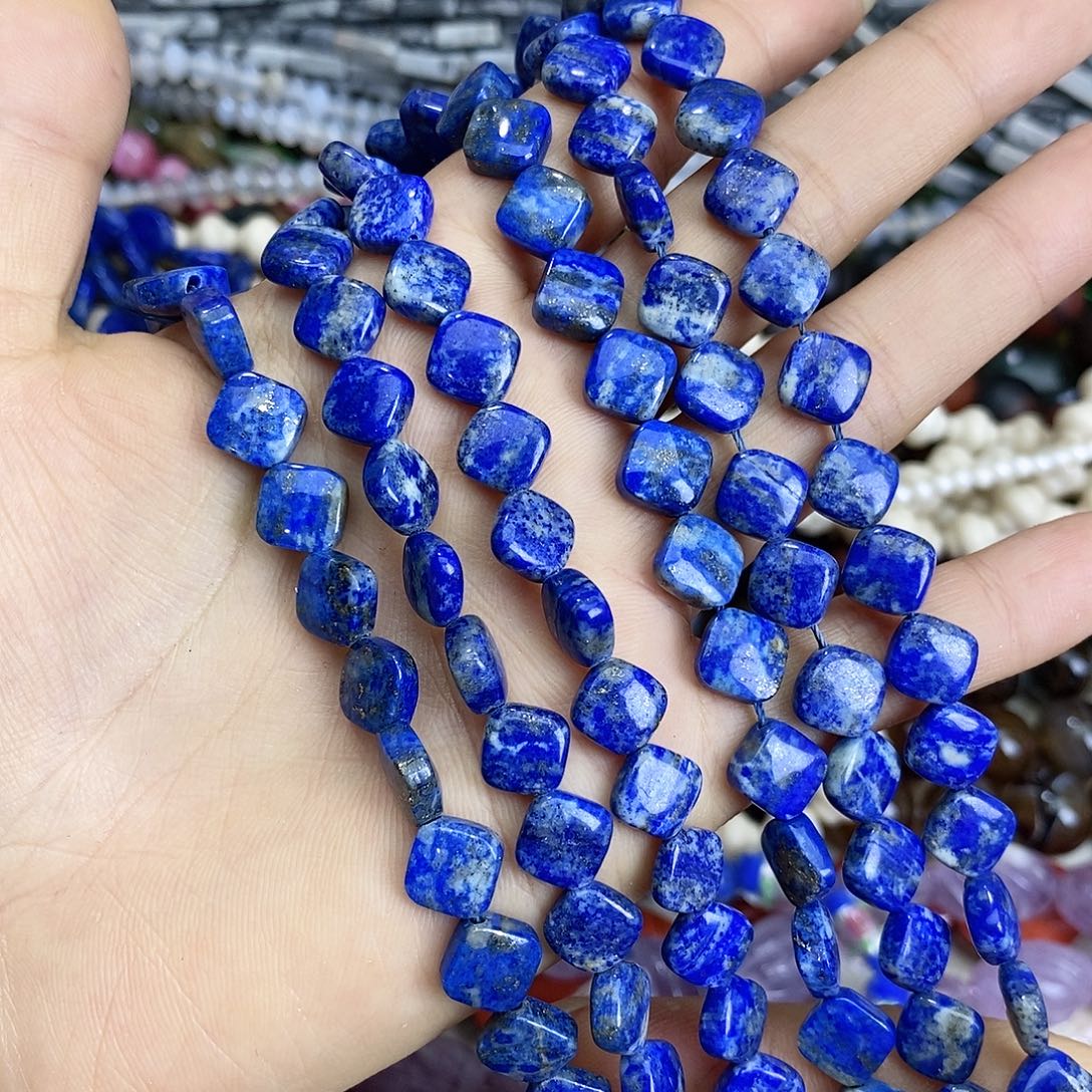 未镶嵌玛瑙/玉髓珠宝半成品青金斜方一条