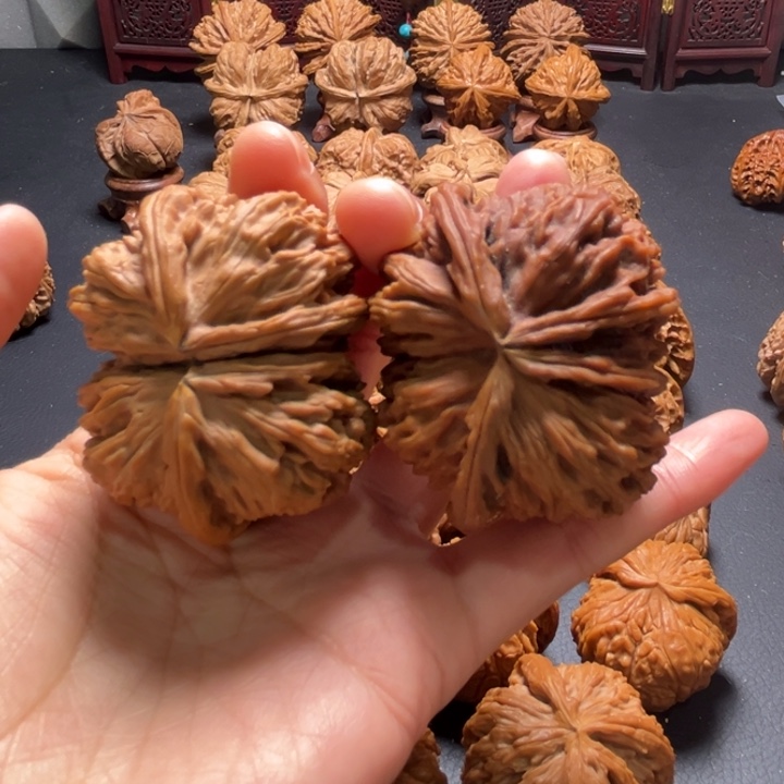 白狮子龙首球连47尺寸核桃哈哈哈哈哈